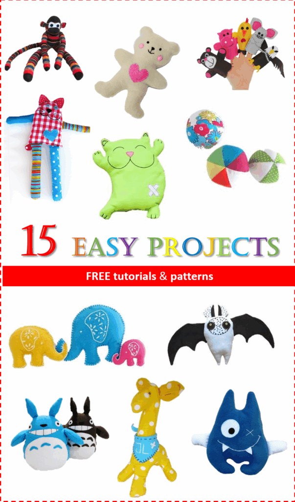 EASY PROJECTS For Sewing Toys Free Patterns Sew Toy