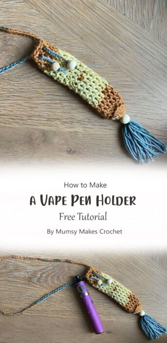Easy Vape Holder Free Crochet Pattern Tutorial Ideas 