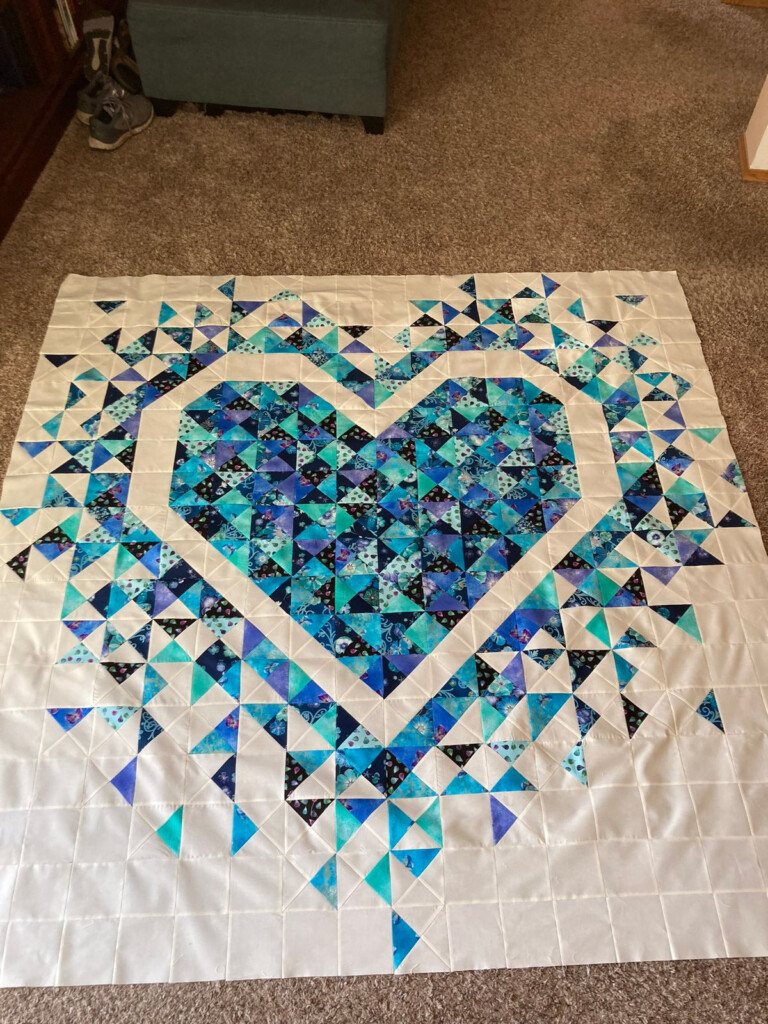 Exploding Heart Quilt Pattern