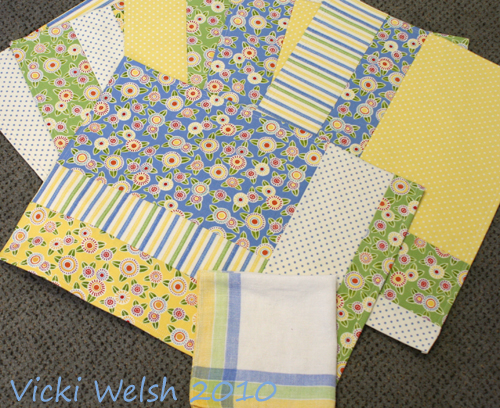 Fat Quarter Placemat Tutorial Colorways By Vicki Welsh