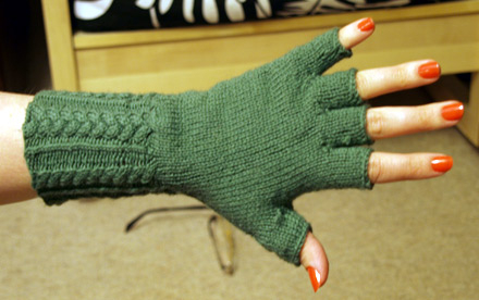 Fingerless Gloves Knitting Pattern A Knitting Blog