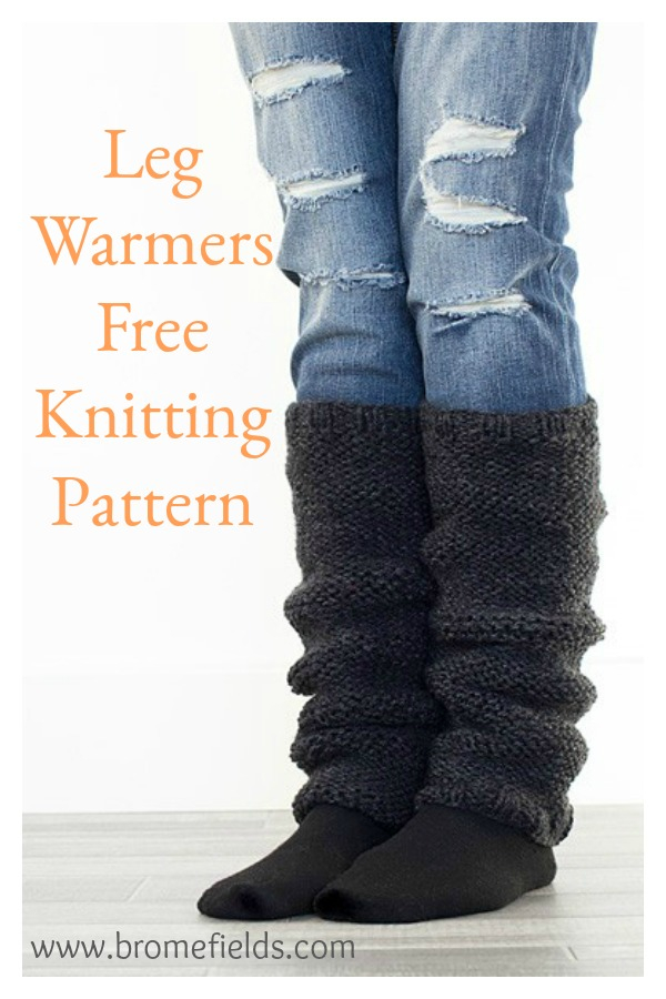 Flat Knit Leg Warmers Free Knitting Pattern