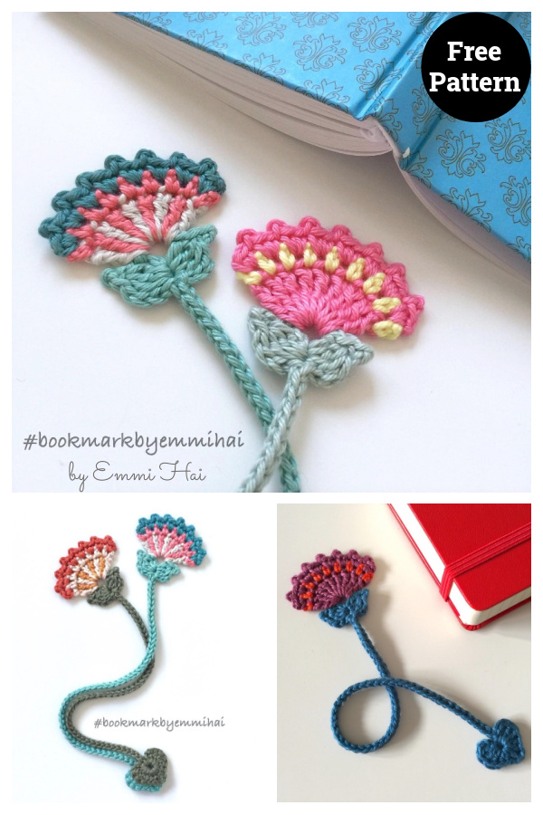 Flower Bookmark Free Crochet Pattern Cool Creativities