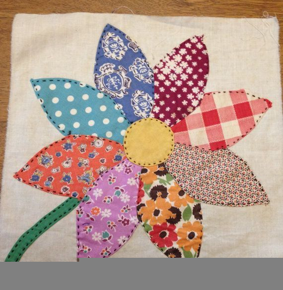 Free Applique Flower Quilt Block Patterns QuiltBlockPatterns