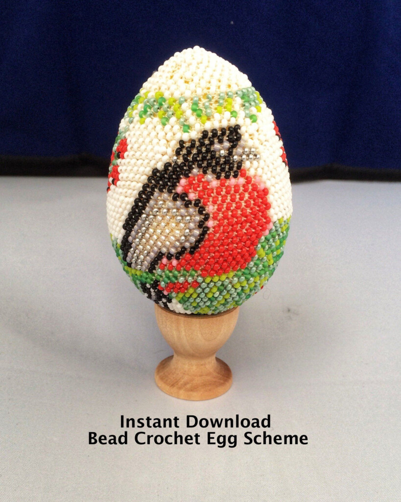 Free Beaded Easter Egg Patterns Learn How To Make Colorfully Striped 