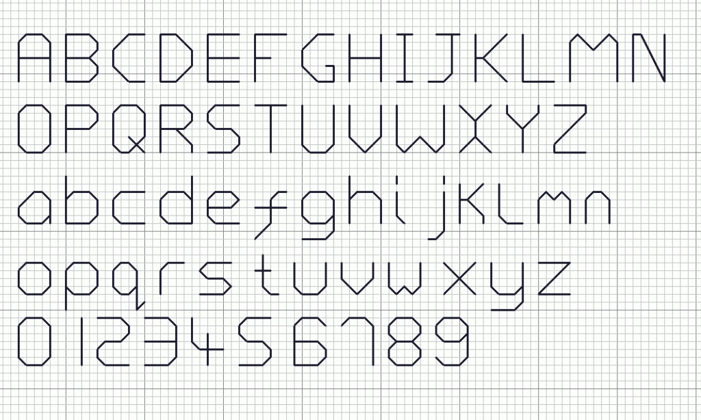 Free Counted Cross Stitch Alphabet Cross Stitch Patterns