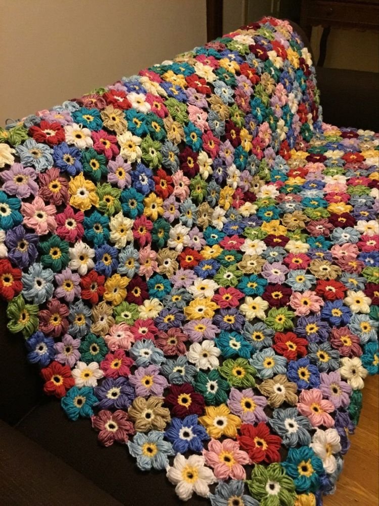Free Crochet Flower Blanket Patterns Crochet Flowers Are The Perfect 