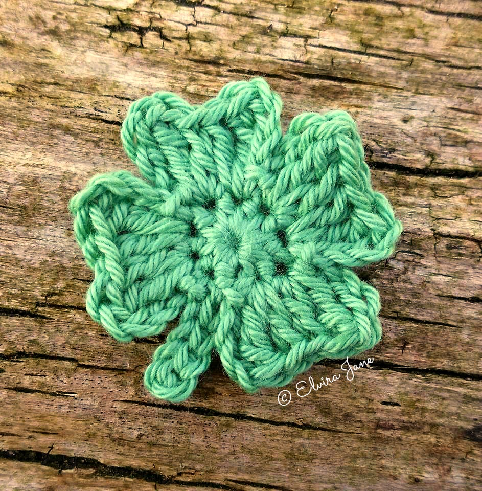 Free Crochet Four Leaf Clover Pattern