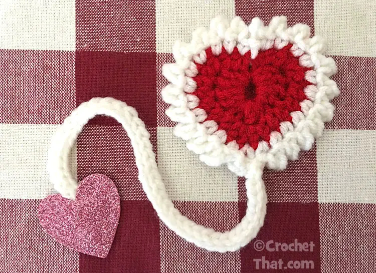 Free Crochet Heart Bookmark Pattern Crochet That