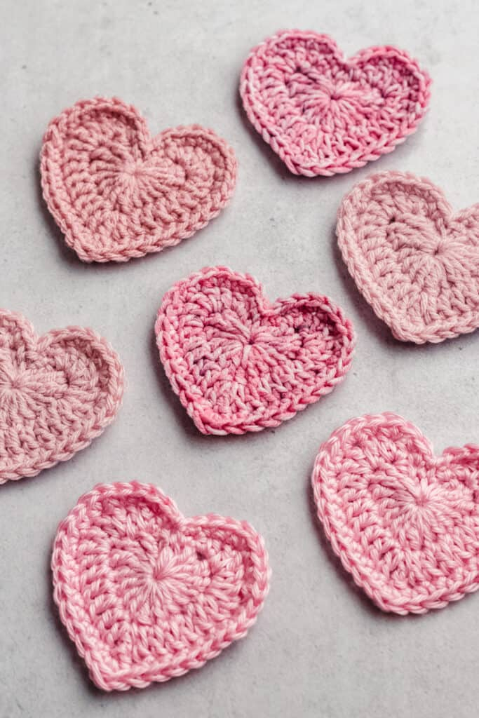Free Crochet Heart Pattern 3 Sizes Sarah Maker