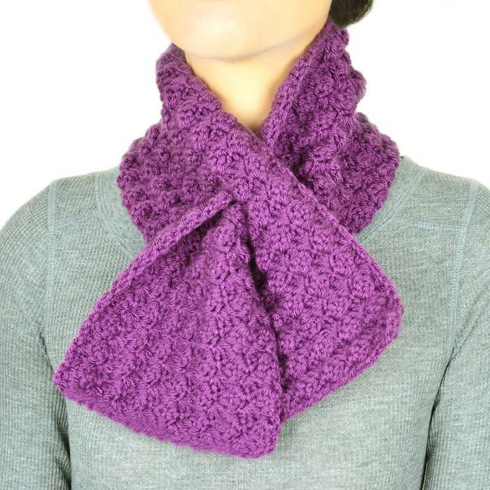 Free Crochet Keyhole Scarf Pattern It s Light But Warm Because Of 70 