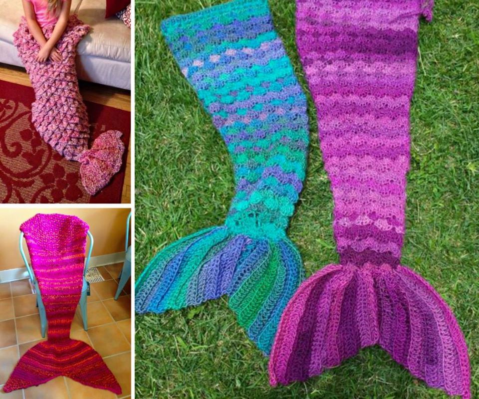 Free Crochet Mermaid Tail Blanket Pattern Vrogue co