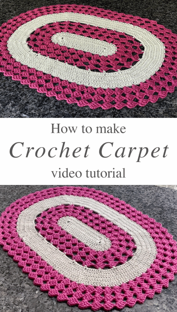 Free Crochet Oval Rug Pattern Crocheting An Oval In Any Size You Like 