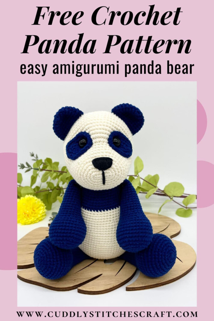 Free Crochet Panda Pattern Low Sew Amigurumi Panda Bear Cuddly 