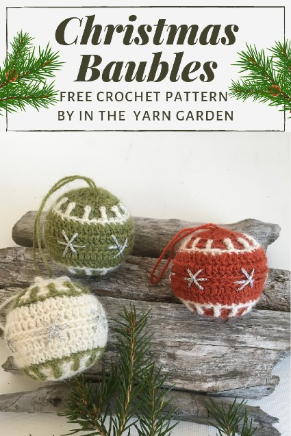 Free Crochet Pattern Christmas Baubles Free Crochet Patterns