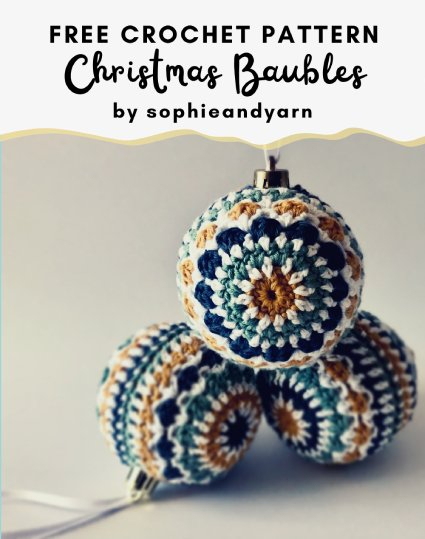 Free Crochet Pattern Christmas Baubles Free Crochet Patterns