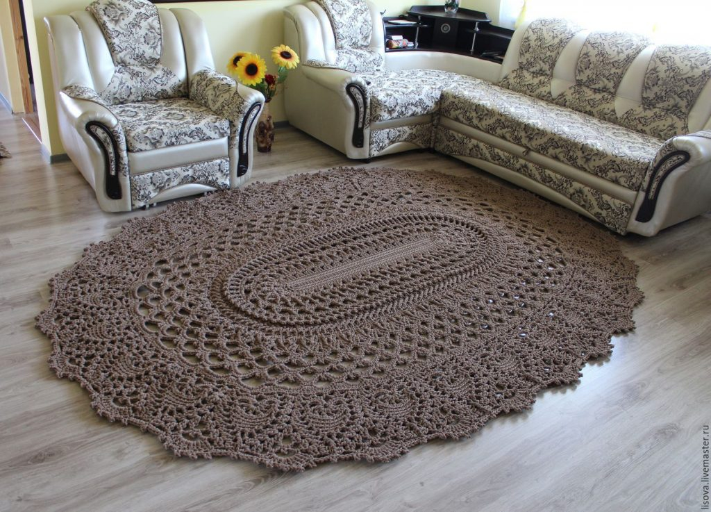 Free Crochet Pattern For A Large Oval Rug Crochet Kingdom