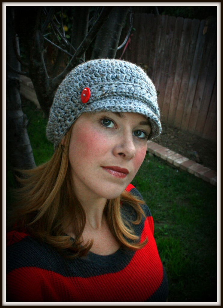 FREE Crochet Pattern The Amanda Newsboy Cap Bonnet Crochet Crochet 