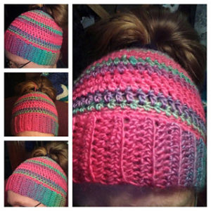 Free Crochet Ponytail Hat Pattern Yarn Ballin 39 