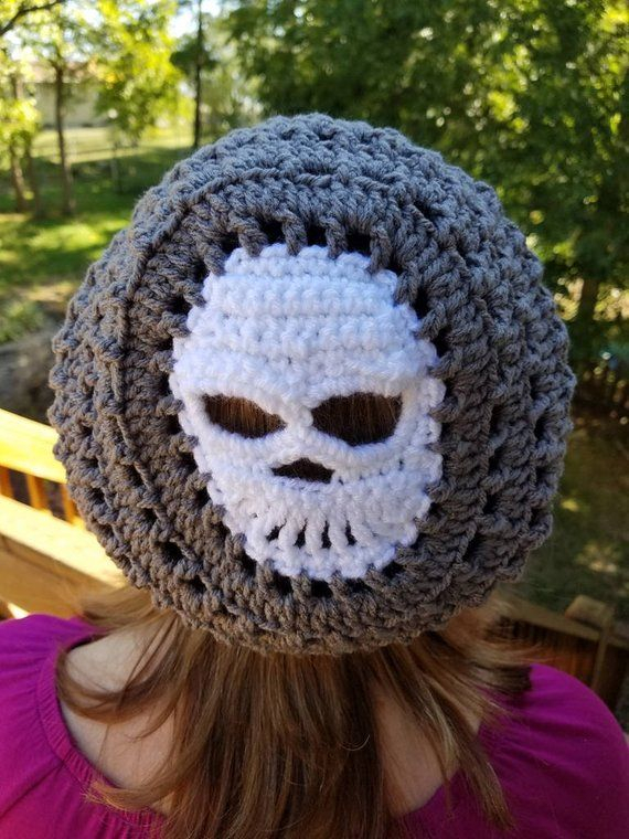 Free Crochet Skull Beanie Pattern