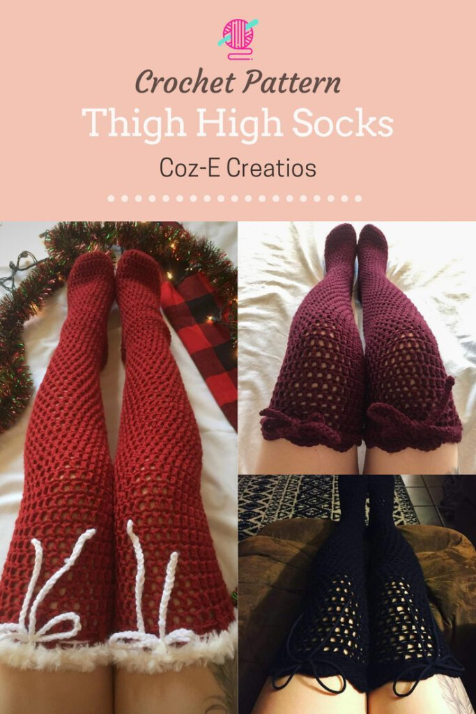 Free Crochet Thigh High Socks Pattern Free Crochet Pattern Video 