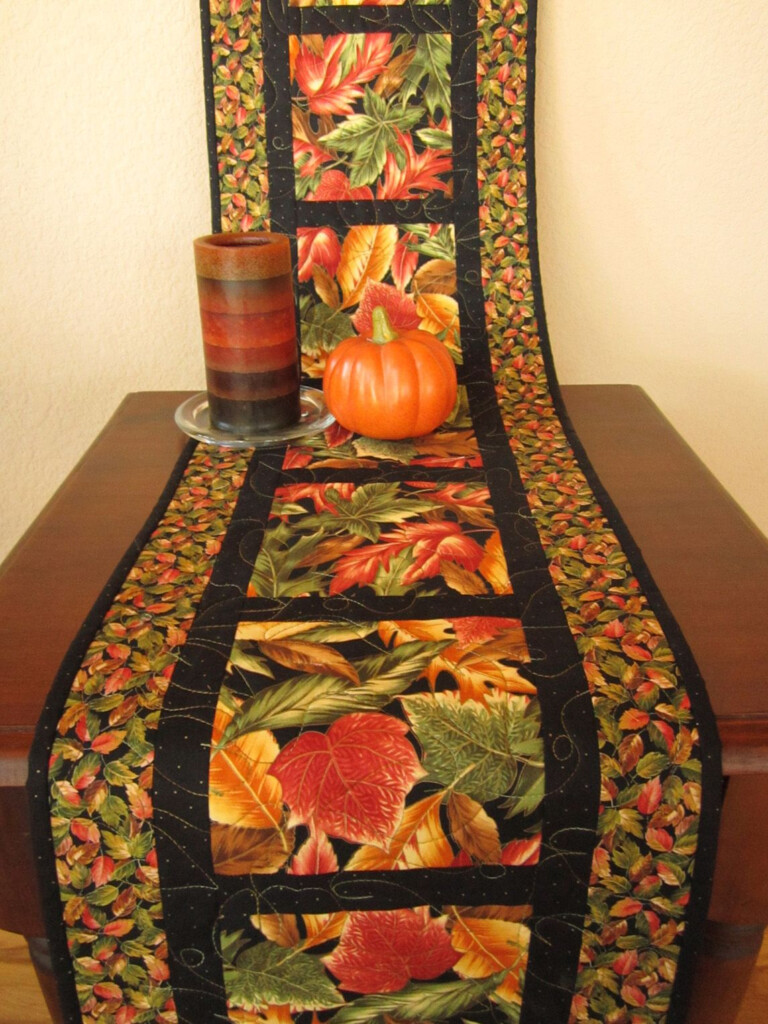 Free Fall Table Runner Quilt Patterns I Am So Happy With How It Turned 