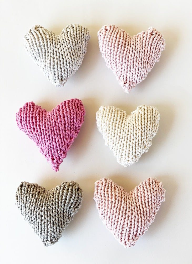 Free Knitted Heart Pattern Easy Printable Handy Little Me