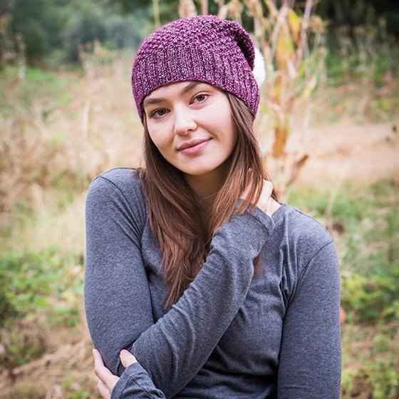 Free Knitting Pattern For A Alux Slouch Hat Knitting Bee