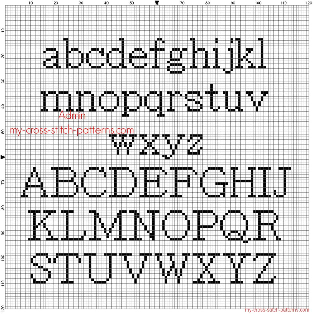 Free Letter Cross Stitch Patterns