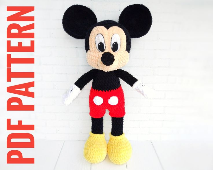 Free Mickey Mouse Crochet Pattern Ad Find Deals On Kids Crocheting Kit 