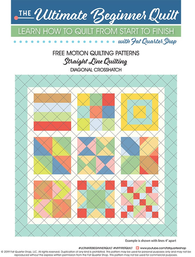 Free Motion Quilting Patterns Free PDF By Fat Quarter Shop Fat 