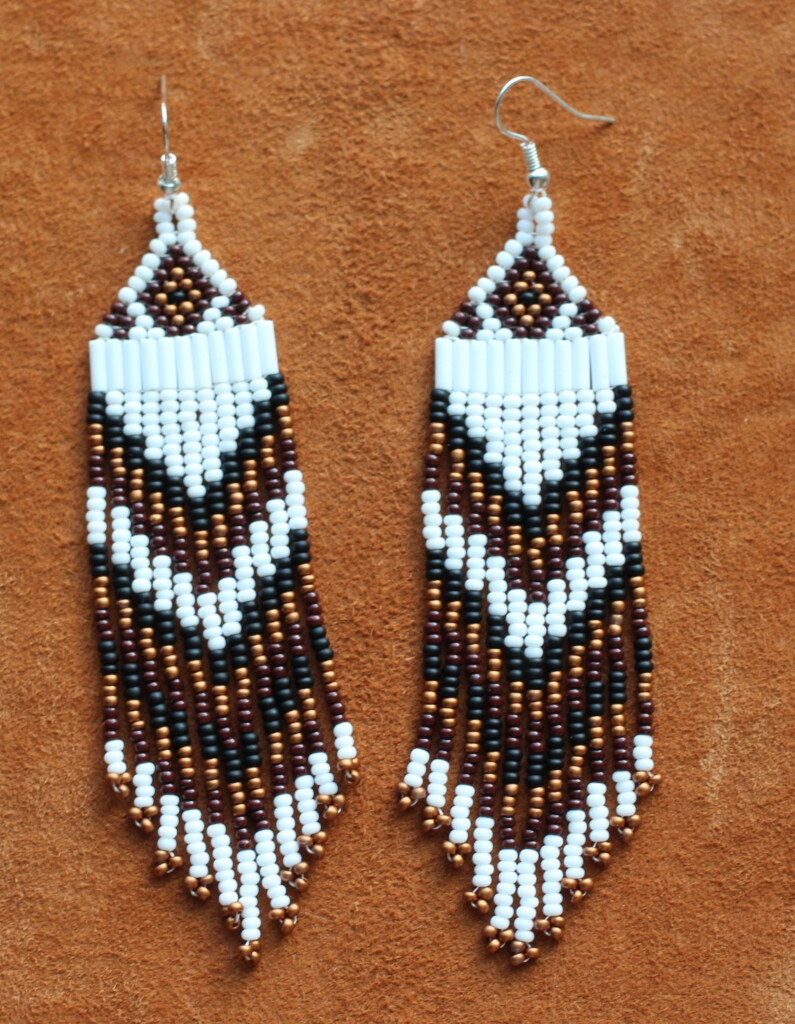 Free Native American Beading Patterns Earrings Beaded Beadwork Bead 