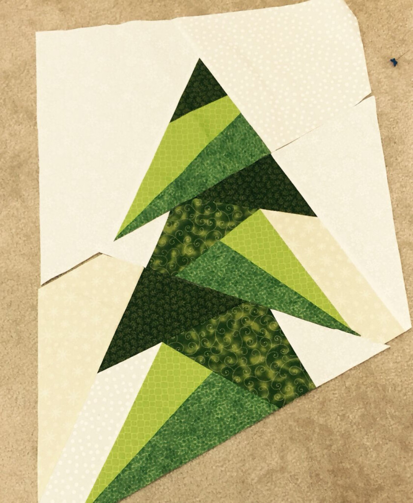 Free Paper Pieced Christmas Tree Pattern Try A Four Seasons Wallhanging 