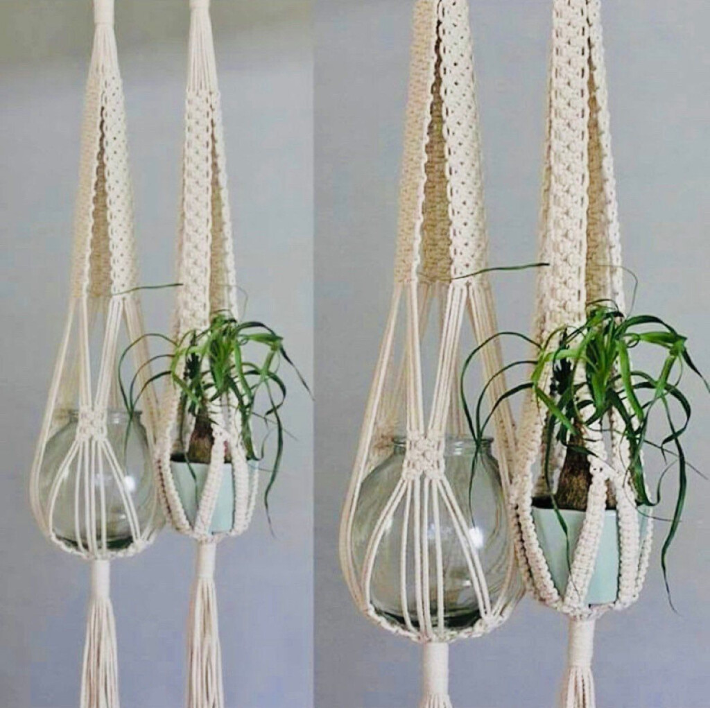 Free Pattern Macrame Plant Hangers