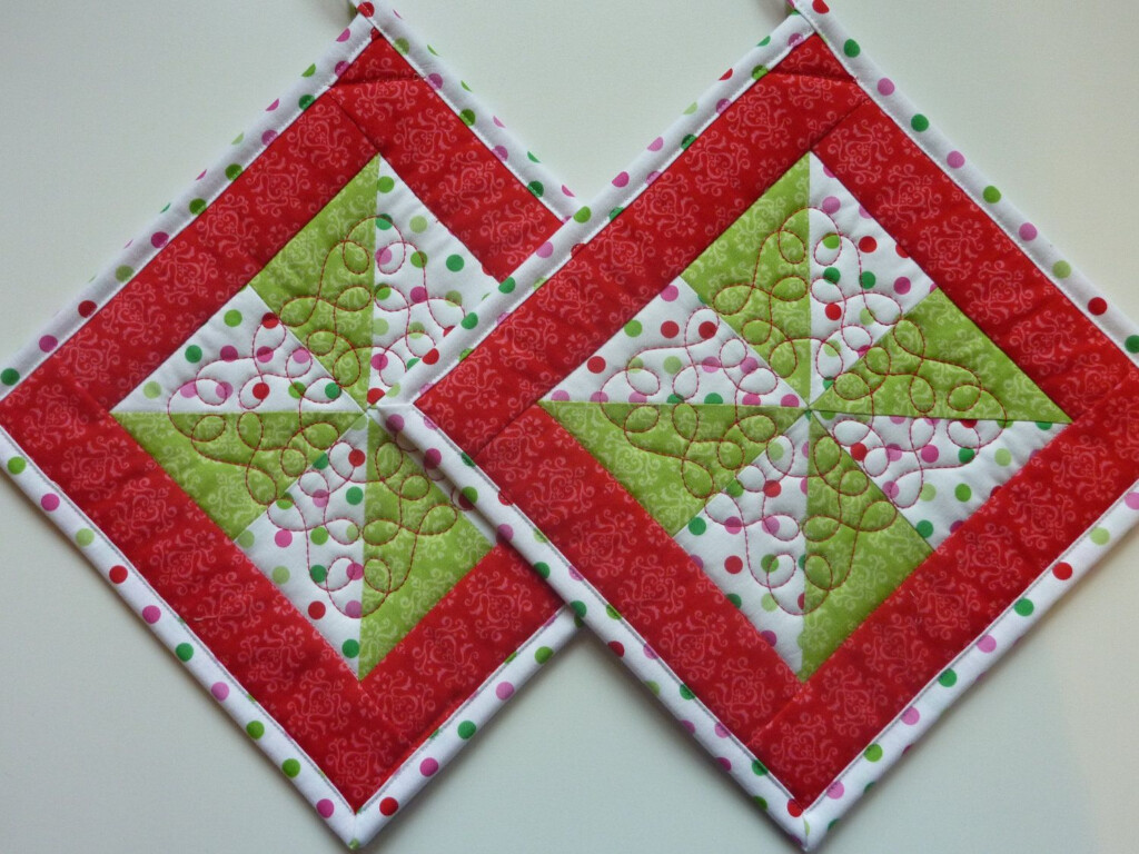 Free Patterns For Quilted Pot Holders