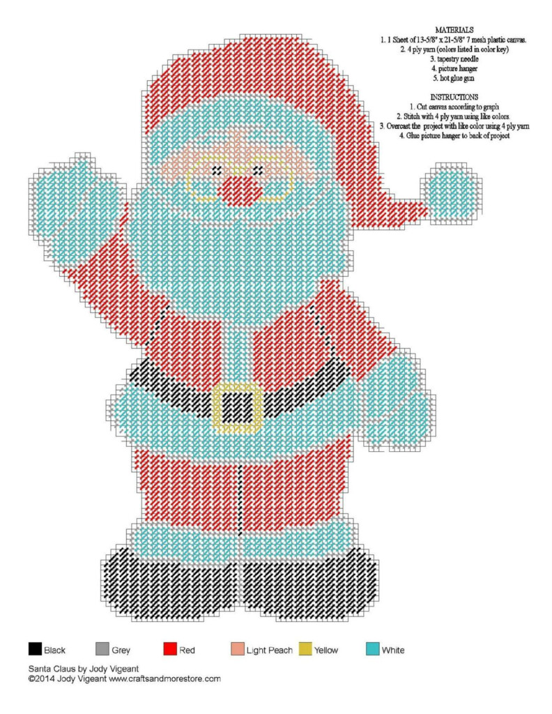 Free Plastic Canvas Patterns Christmas Printable Templates Free