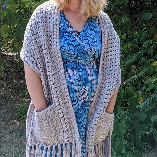 Free Pocket Shawl Crochet Pattern Roundup