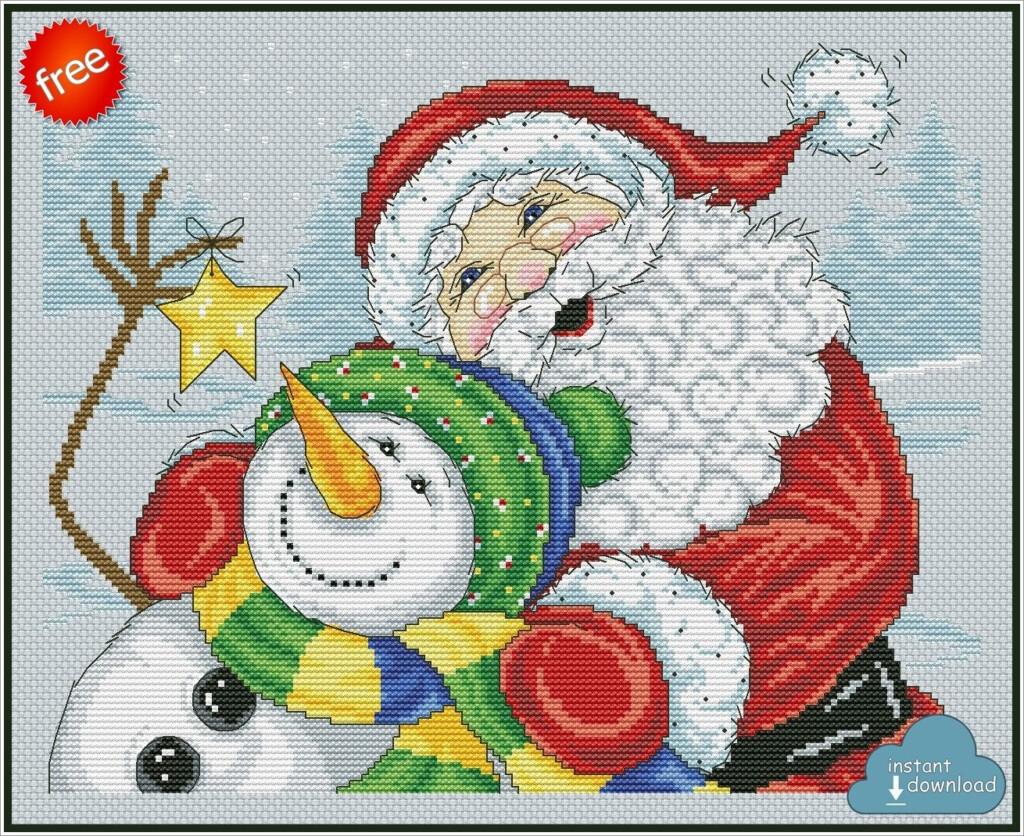 Free Printable Christmas Cross Stitch Patterns Online Printable Templates