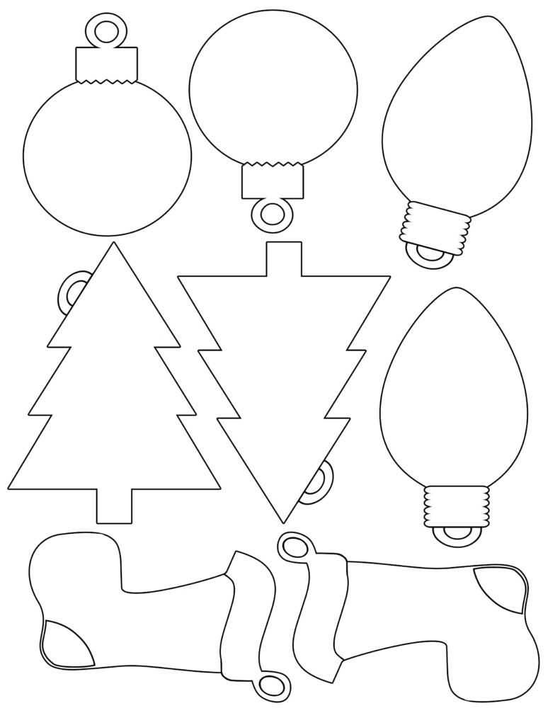 Free Printable Felt Christmas Ornament Patterns Free Printable