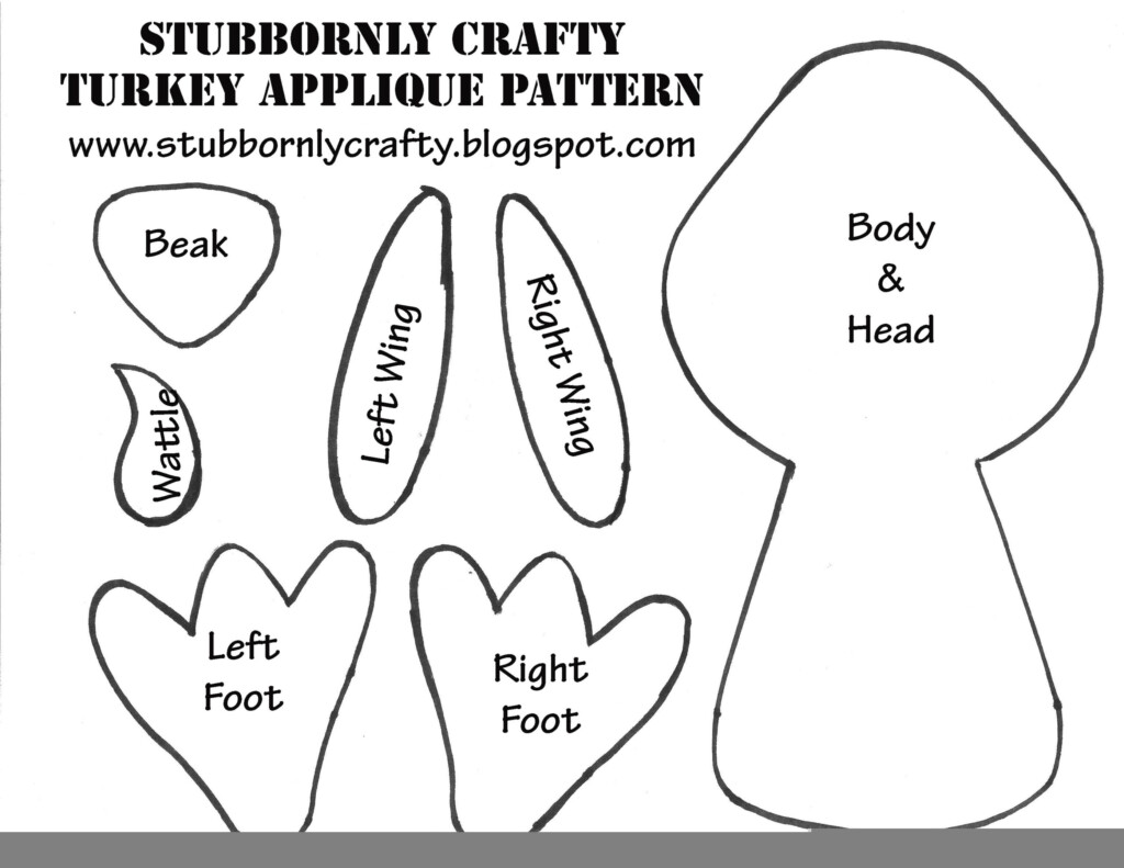 Free Printable Turkey Pattern Free Printable Pattern