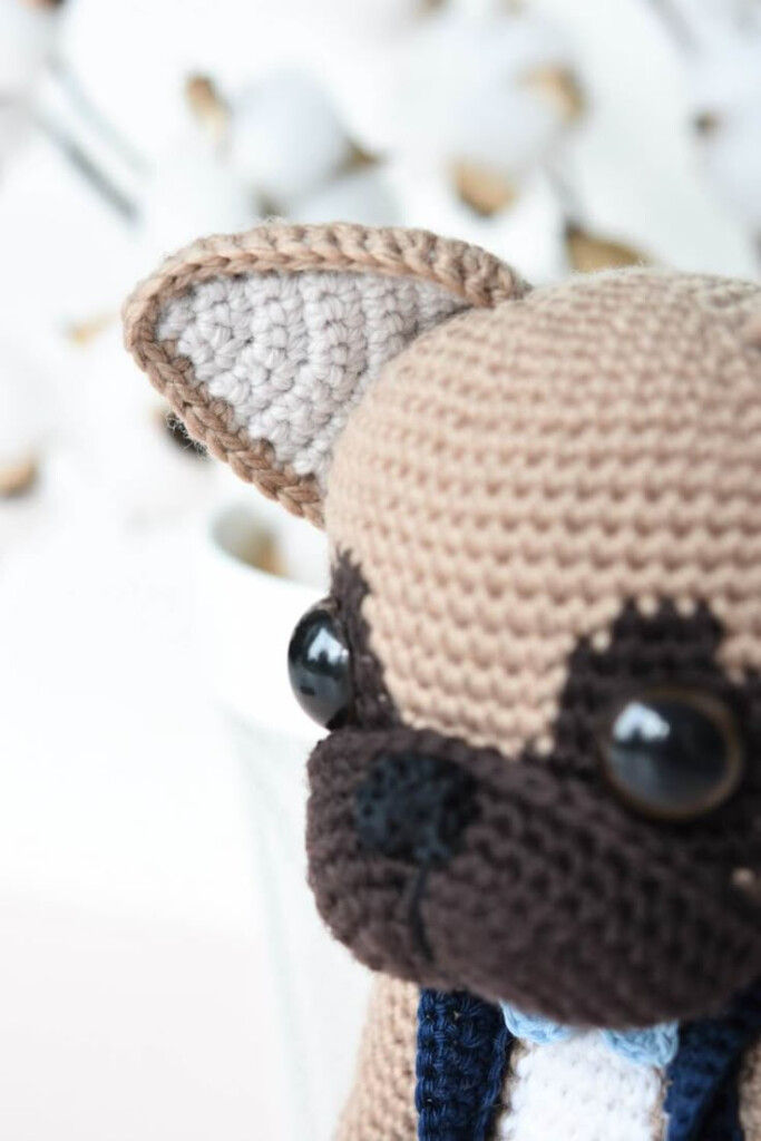 French Bulldog Amigurumi Pattern Crochet Toy Design