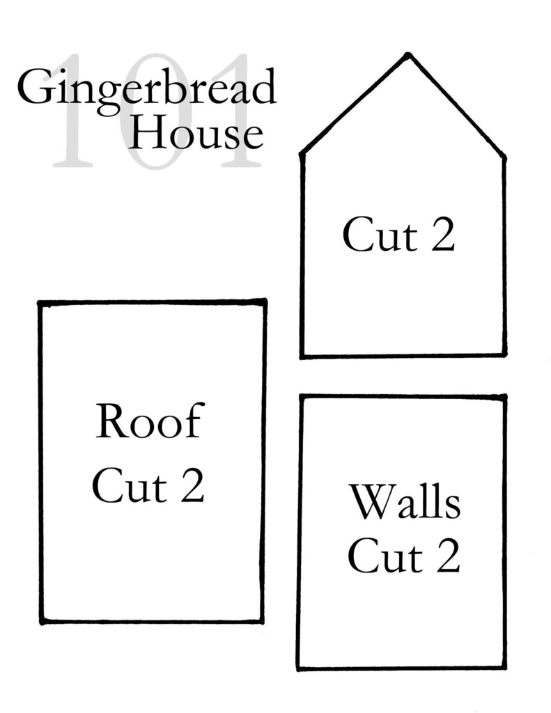 Gingerbread House Template Measurements