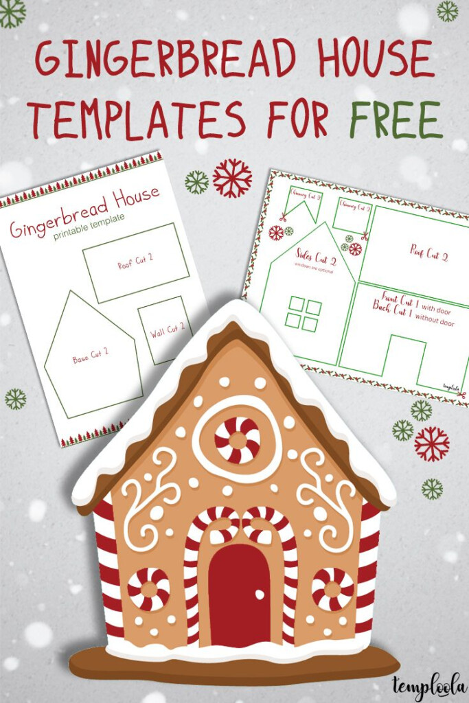 Gingerbread House Templates For Kids To Print And Use On Their Own 