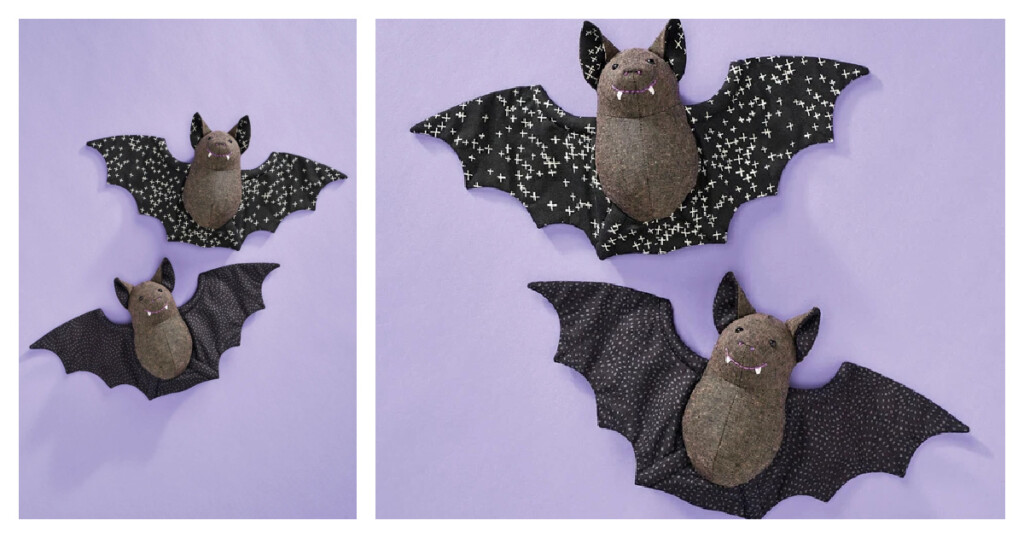 Halloween Bat Plush Free Sewing Pattern