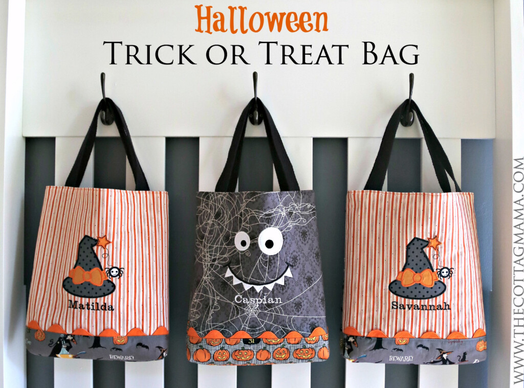 Halloween Trick Or Treat Bag Pattern The Cottage Mama