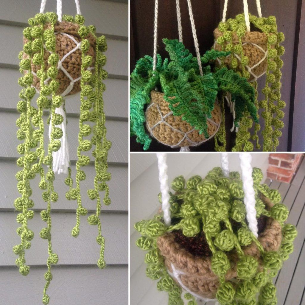 Hanging Plant Crochet Pattern Free crochethangingplant crochetvines 