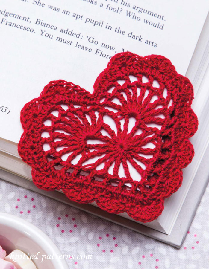 Heart Bookmark Crochet Pattern Free Weave Crochet