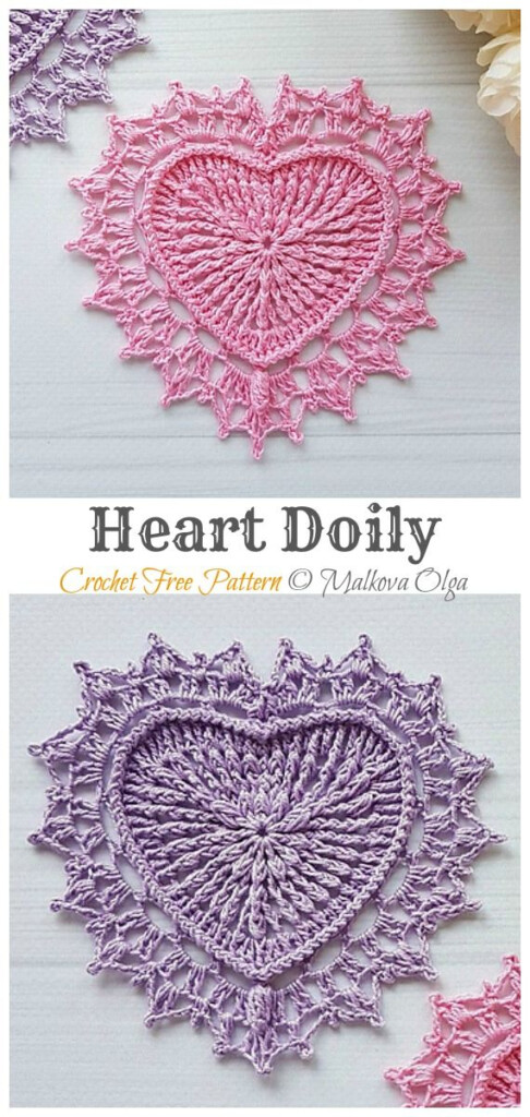 Heart Doily Crochet Free Pattern Artofit