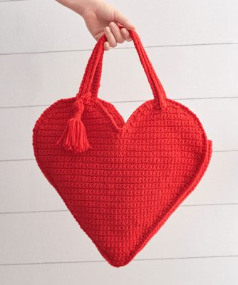 Heart Tote Bag Free Crochet Pattern Crochet Kingdom