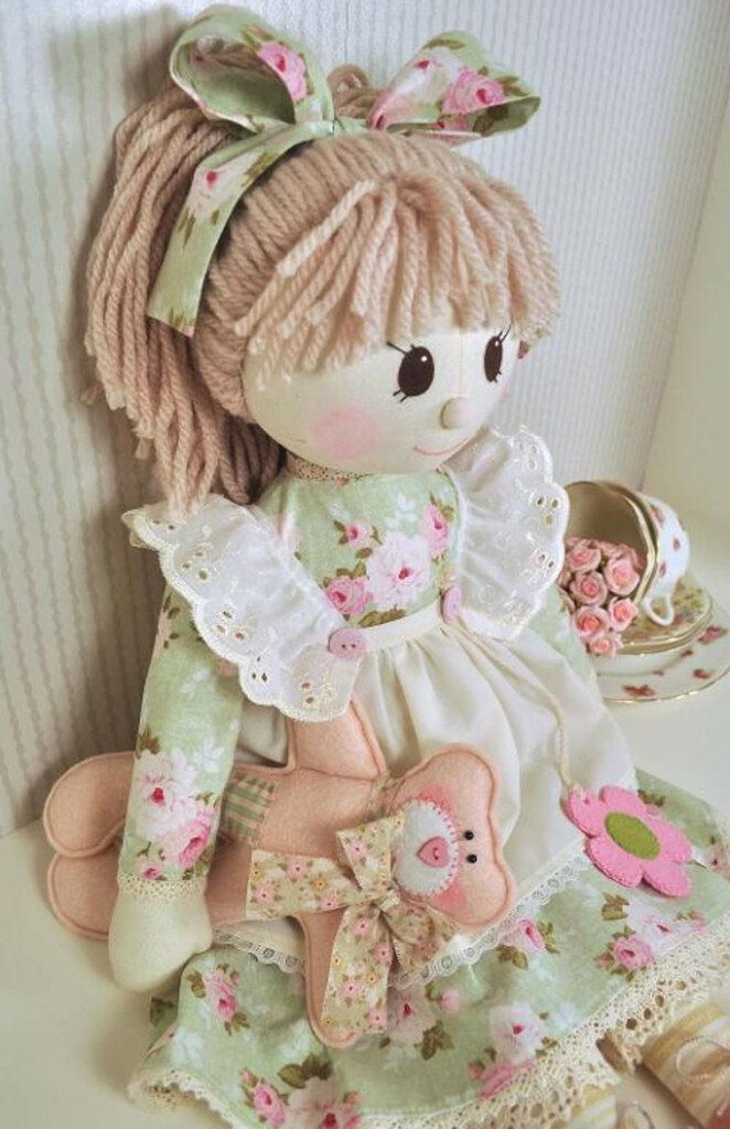Holly Rag Doll Pattern PDF Craftsy Patrones De Mu ecas De Trapo 